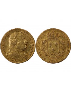 LOUIS XVIII - 20 FRANCS OR 1814 K BORDEAUX 2