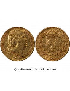 LOUIS XVIII - 20 FRANCS OR 1818 A PARIS