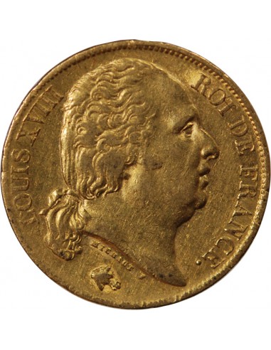 LOUIS XVIII - 20 FRANCS OR 1819 A PARIS