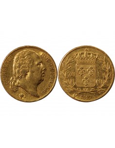LOUIS XVIII - 20 FRANCS OR 1819 A PARIS 2
