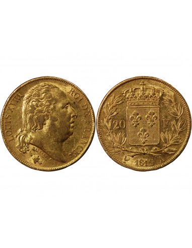 LOUIS XVIII - 20 FRANCS OR 1819 A PARIS