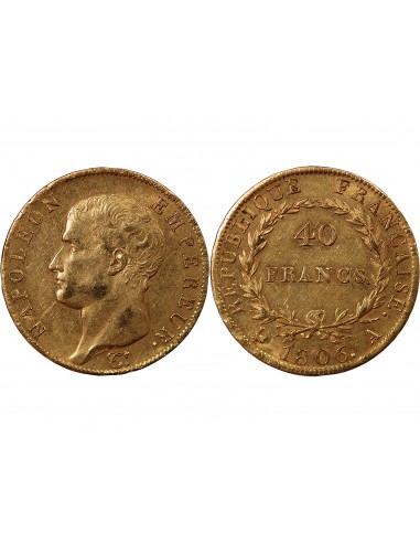 NAPOLEON Ier﻿ - 40 FRANCS OR 1806 A PARIS﻿