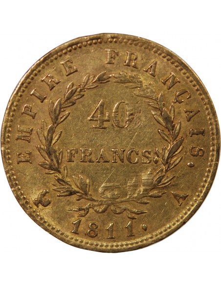 NAPOLEON Ier﻿ - 40 FRANCS OR 1811 A PARIS