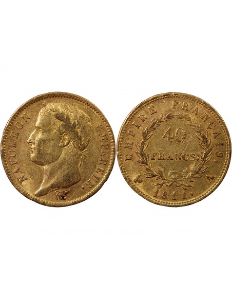 NAPOLEON Ier﻿ - 40 FRANCS OR 1811 A PARIS