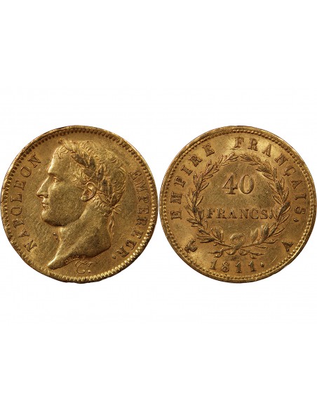 NAPOLEON Ier﻿ - 40 FRANCS OR 1811 A PARIS