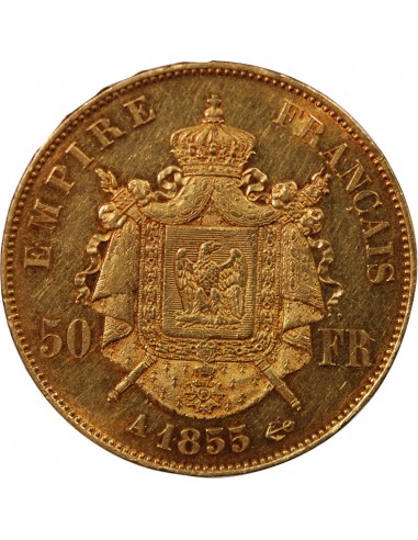 NAPOLEON III ﻿ - 50 FRANCS OR 1855 A PARIS﻿