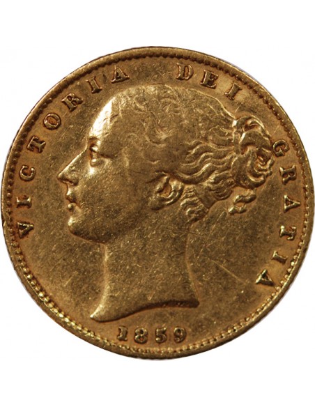GRANDE-BRETAGNE, VICTORIA - SOUVERAIN OR ECUSSON 1859