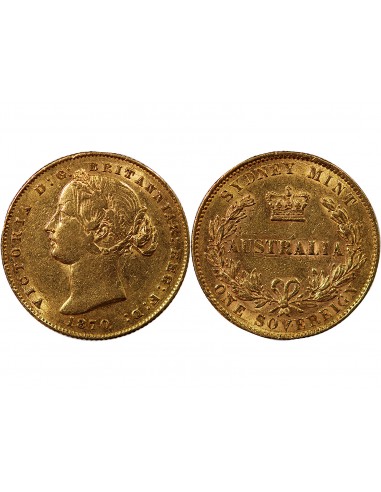 AUSTRALIE, VICTORIA - SOUVERAIN OR 1870 SYDNEY