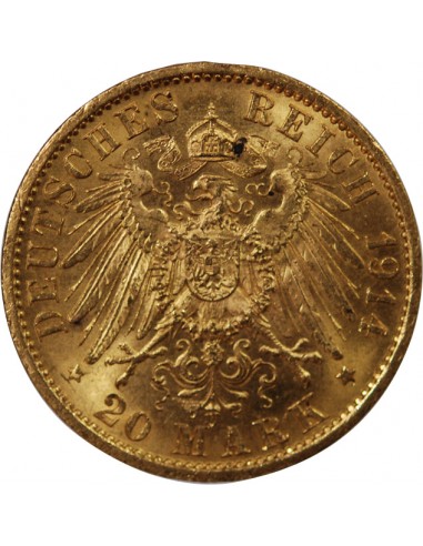 ALLEMAGNE, PRUSSE, WILHELM II - 20 MARK OR 1914