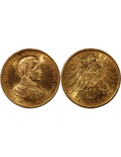 ALLEMAGNE, PRUSSE, WILHELM II - 20 MARK OR 1914 2
