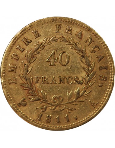 NAPOLEON Ier﻿ - 40 FRANCS OR 1811 A PARIS