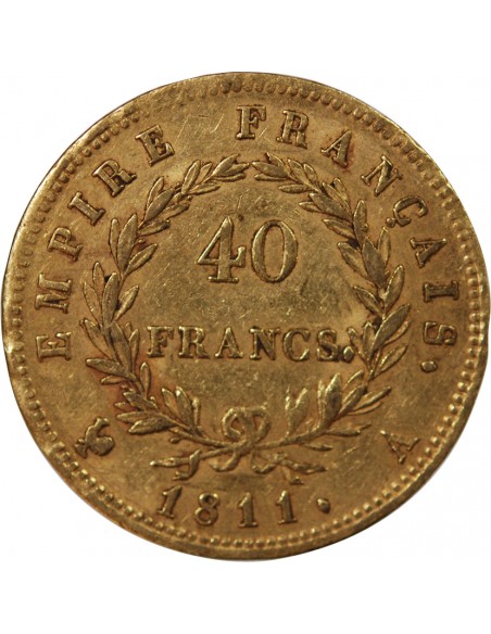 NAPOLEON Ier﻿ - 40 FRANCS OR 1811 A PARIS