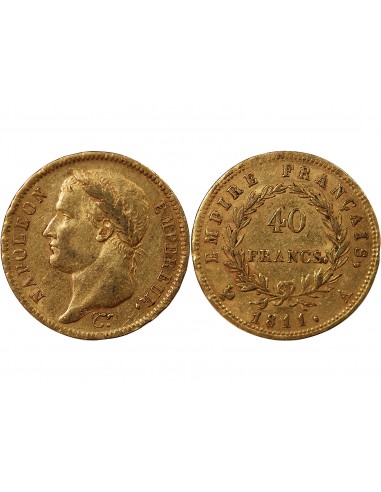 NAPOLEON Ier﻿ - 40 FRANCS OR 1811 A PARIS