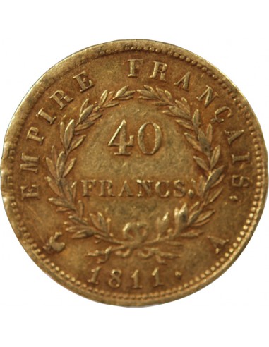NAPOLEON Ier﻿ - 40 FRANCS OR 1811 A PARIS