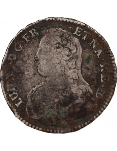 LOUIS XV - 1/2 ECU DE BÉARN ARGENT AUX BRANCHES D'OLIVIER 1731 PAU