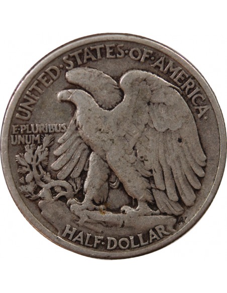 USA - 1/2 DOLLAR ARGENT "Liberty Walking" 1945
