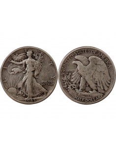 USA - 1/2 DOLLAR ARGENT "Liberty Walking" 1945 2