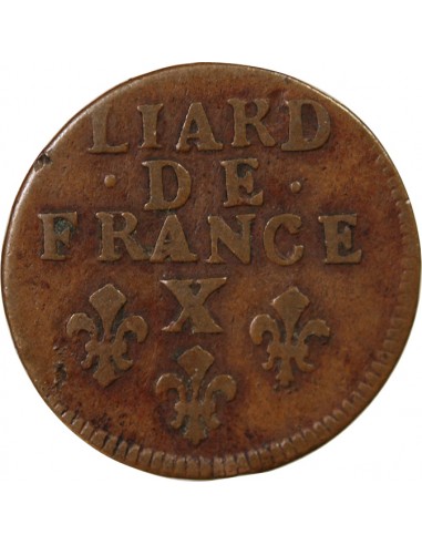 LOUIS XIV﻿ - LIARD AU BUSTE AGE 1696 X AMIENS