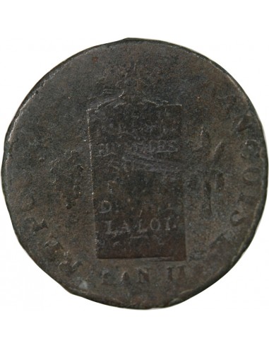 REVOLUTION FRANCAISE, CONVENTION - 2 SOLS AUX BALANCES 1793 W. ARRAS
