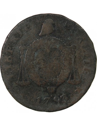 REVOLUTION FRANCAISE, CONVENTION - 2 SOLS AUX BALANCES 1793 W. ARRAS