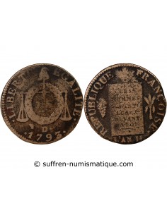 REVOLUTION FRANCAISE, CONVENTION - SOL AUX BALANCES 1793 D. DIJON