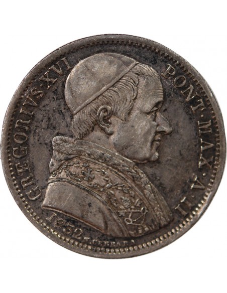 VATICAN, GREGOIRE XVI - 50 BAIOCCHI 1832 ROME