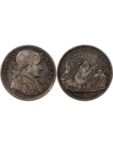 VATICAN, GREGOIRE XVI - 50 BAIOCCHI 1832 ROME