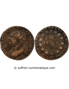 LOUIS XVI, CONSTITUTION - 12 DENIERS 1792 T NANTES