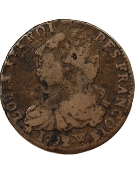 LOUIS XVI, CONSTITUTION - 2 SOLS ROI DES FRANCOIS 1792 W° ARRAS
