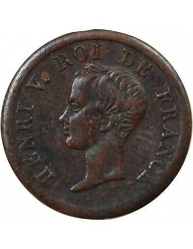 HENRI D'ARTOIS, PRETENDANT HENRI V - MÉDAILLETTE 1833