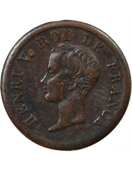 HENRI D'ARTOIS, PRETENDANT HENRI V - MÉDAILLETTE 1833