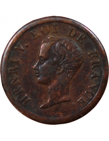 HENRI D'ARTOIS, PRETENDANT HENRI V - MÉDAILLETTE 1833