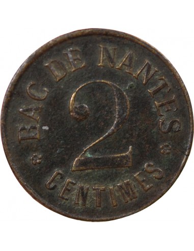 LOIRE INFERIEURE - BAC DE NANTES / SOCIETE DES STEAMERS OMNIBUS - 2 CENTIMES