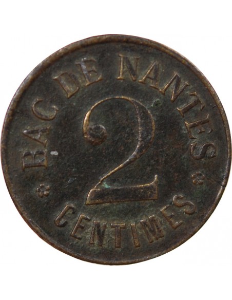 LOIRE INFERIEURE - BAC DE NANTES / SOCIETE DES STEAMERS OMNIBUS - 2 CENTIMES