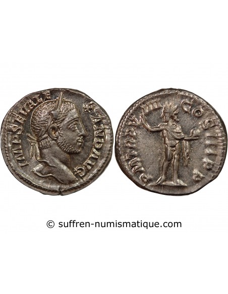 ALEXANDRE SEVERE - DENIER ARGENT 230 ROME