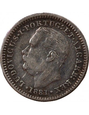 INDE PORTUGAISE, LOUIS Ier - 1/4 ROUPIE 1881