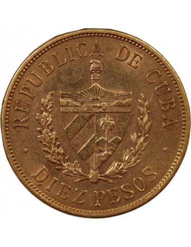 CUBA - 10 PESOS OR 1916 "José Marti"