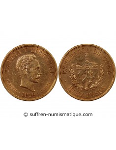CUBA - 10 PESOS OR 1916 "José Marti"