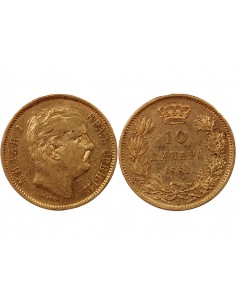 SERBIE, MILAN Ier - 10 DINARS OR 1882 V VIENNE 2