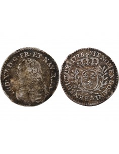 LOUIS XV﻿ - 1/20 ECU AUX BRANCHES D'OLIVIER 1726 A PARIS R1 2