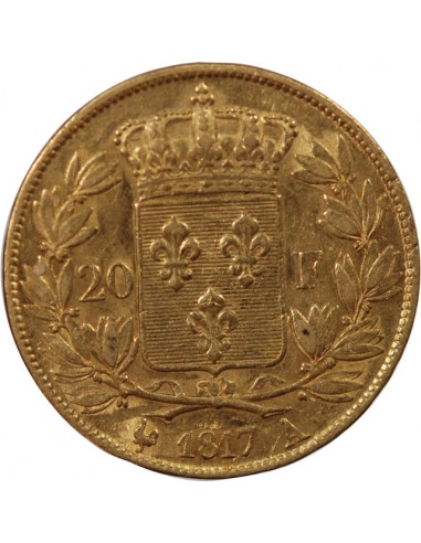 LOUIS XVIII - 20 FRANCS OR 1817 A PARIS