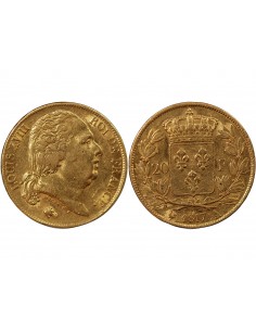 LOUIS XVIII - 20 FRANCS OR 1817 A PARIS 2