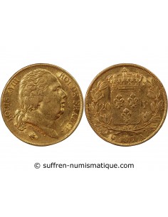 LOUIS XVIII - 20 FRANCS OR 1817 A PARIS