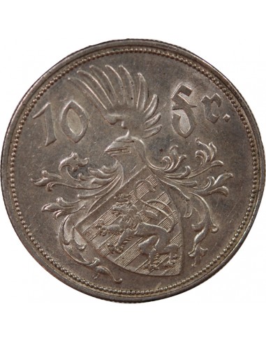 LUXEMBOURG, CHARLOTTE - 10 FRANCS ARGENT 1929