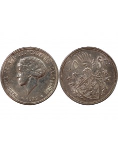 LUXEMBOURG, CHARLOTTE - 10 FRANCS ARGENT 1929 2