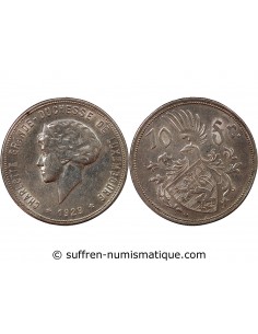 LUXEMBOURG, CHARLOTTE - 10 FRANCS ARGENT 1929