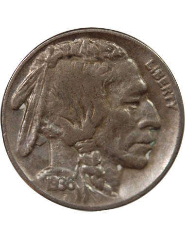 USA - 5 CENTS "Buffalo Nickel" 1936 PHILADELPHIE