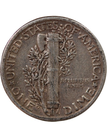 USA - 10 CENTS ARGENT "Mercury Dime" 1941 PHILADELPHIE