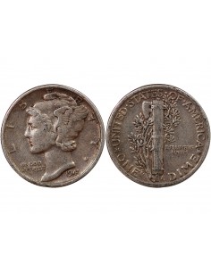 USA - 10 CENTS ARGENT "Mercury Dime" 1941 PHILADELPHIE 2