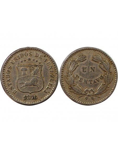 VENEZUELA - 1 CENTAVO 1876